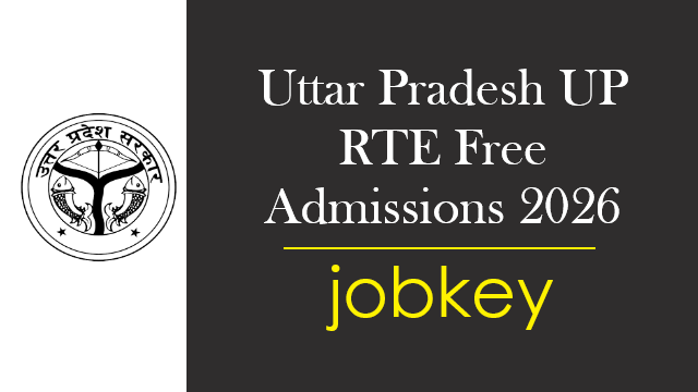 UP RTE Nursery LKG UKG & Class 1 Free Admission Online Form 2026-jobkey